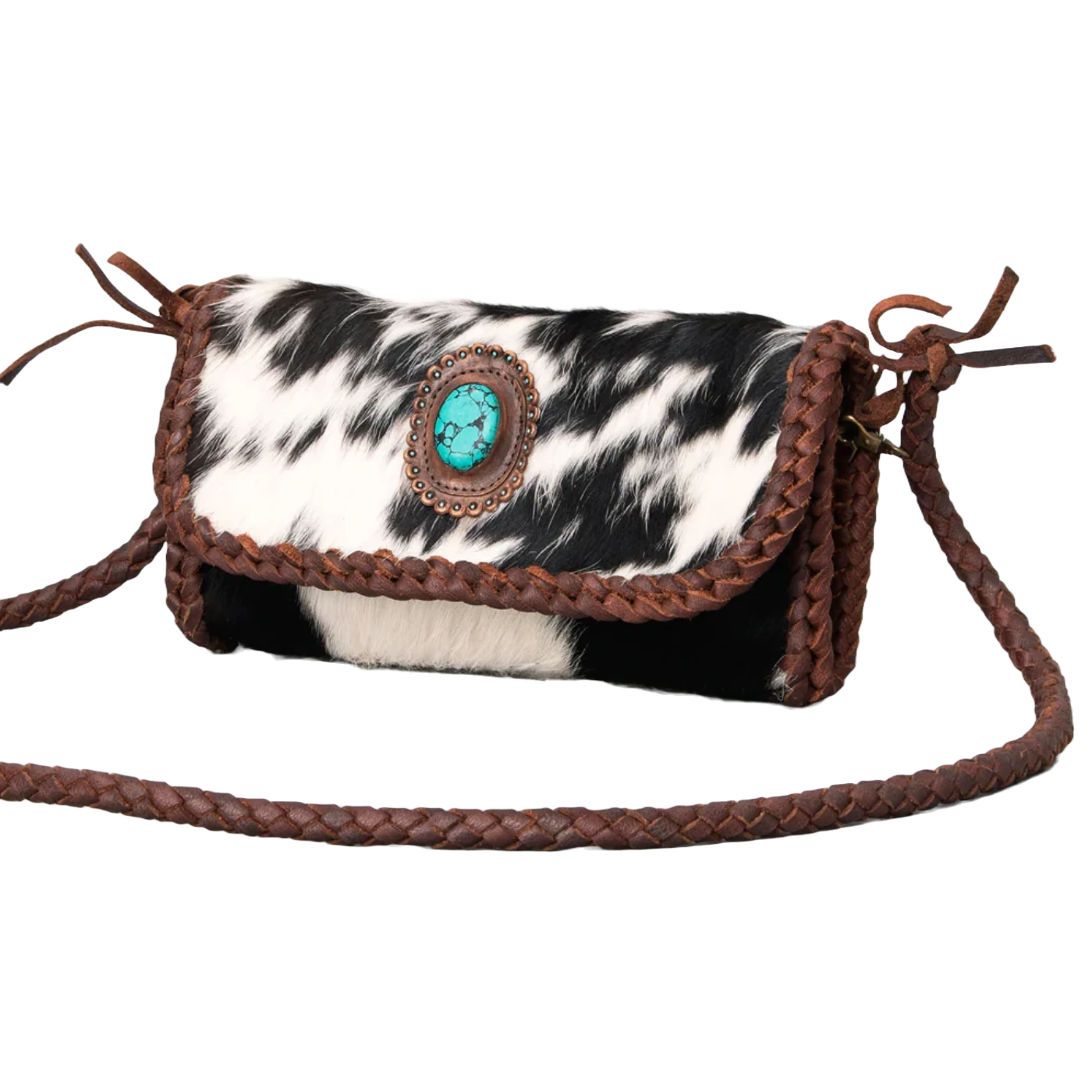 American Darling® Braided Leather Cowhide Purse ADBGM267D 3 American Darling® Braided Leather Cowhide Purse ADBGM267D