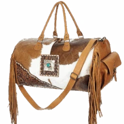 American Darling Cowhide With Leather Accent Duffle Bag ADBG608