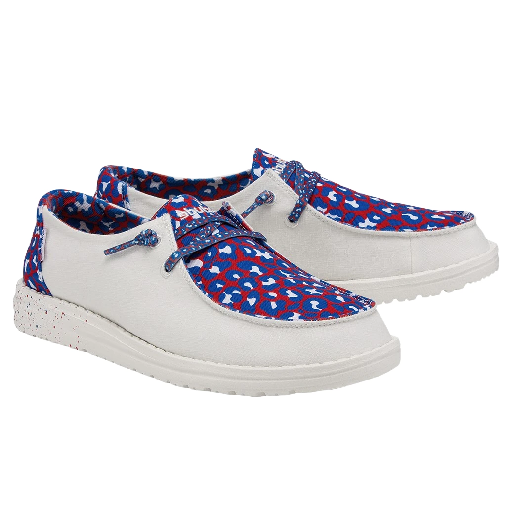 Hey Dude® Ladies Wendy Leo Americana Slip On Shoes 121412171 3 Hey Dude® Ladies Wendy Leo Americana Slip On Shoes 121412171