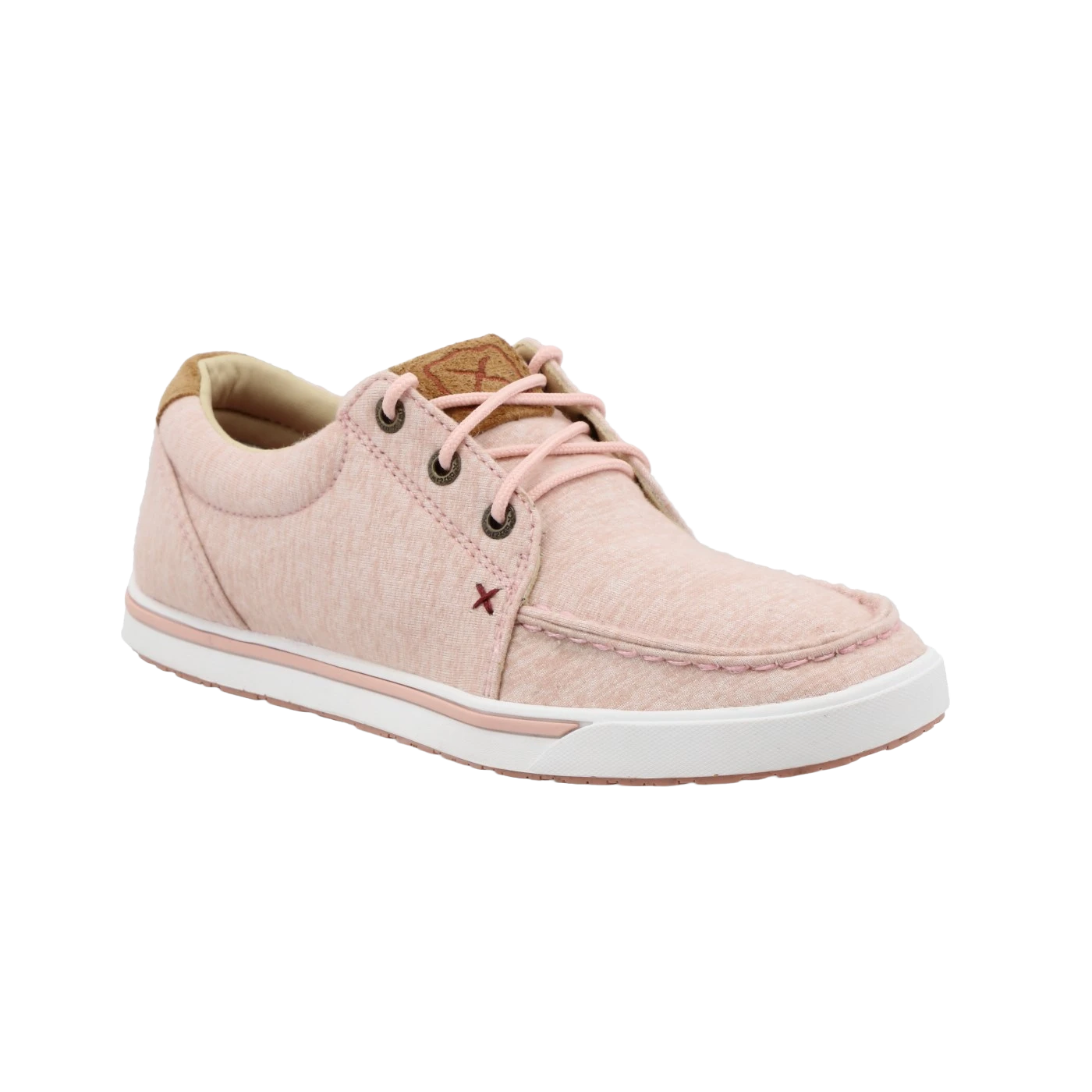 Twisted X® Ladies Moc Toe Baby Pink Slip-On Casual Shoes WCA0053 3 Twisted X® Ladies Moc Toe Baby Pink Slip-On Casual Shoes WCA0053