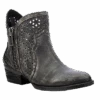 Circle G By Corral Ladies Shortie Black/Grey Cutout Bootie Q0001