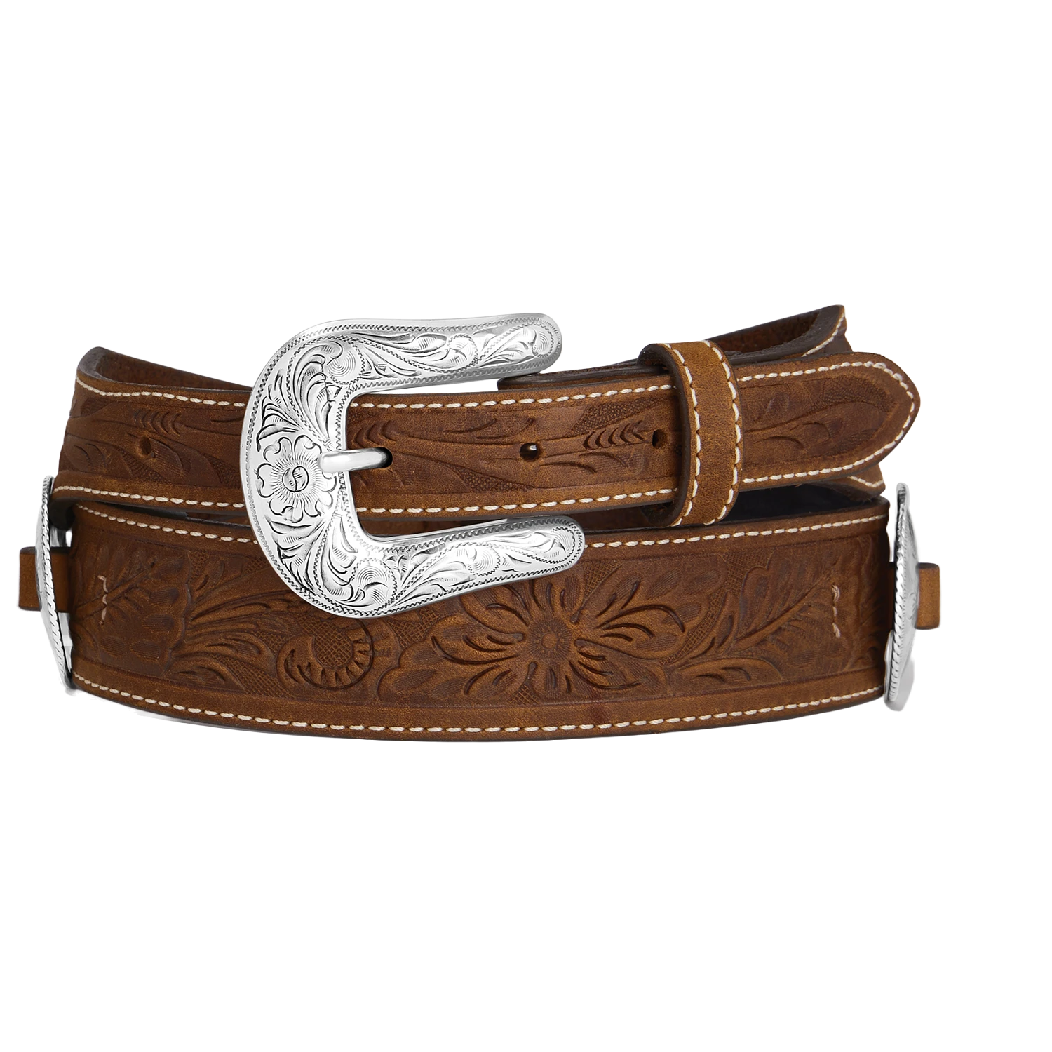 Brighton Ladies Sedona Concho Dark Brown Western Belt C51309 3 Brighton Ladies Sedona Concho Dark Brown Western Belt C51309