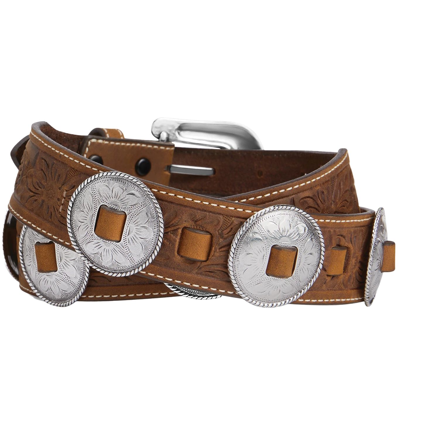 Brighton Ladies Sedona Concho Dark Brown Western Belt C51309 4 Brighton Ladies Sedona Concho Dark Brown Western Belt C51309 - Image 2