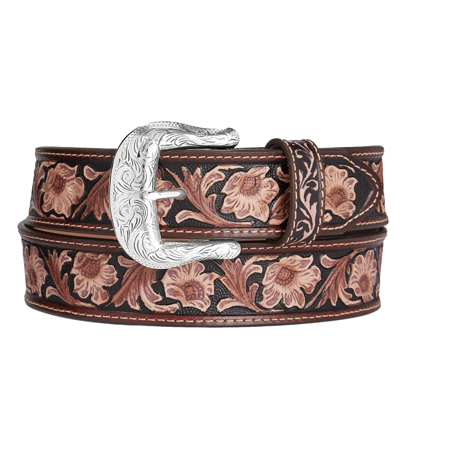 Brighton Men's Bonanza Trail Brown Western Belt C14114 3 Brighton Men's Bonanza Trail Brown Western Belt C14114