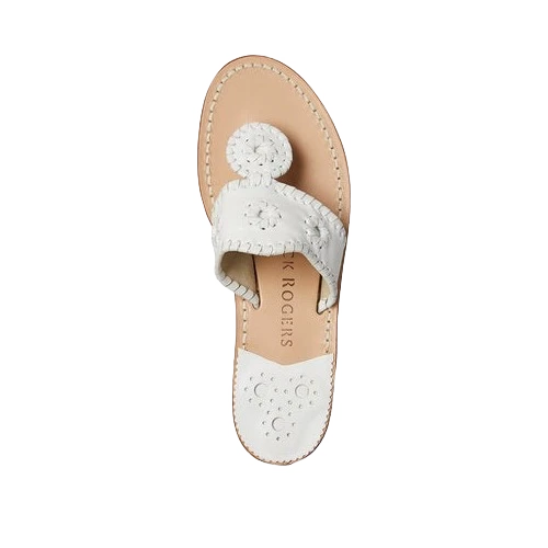 Jack Roger Ladies Slip On White Sandals 1219SN0001100-WHT 4 Jack Roger Ladies Slip On White Sandals 1219SN0001100-WHT - Image 2