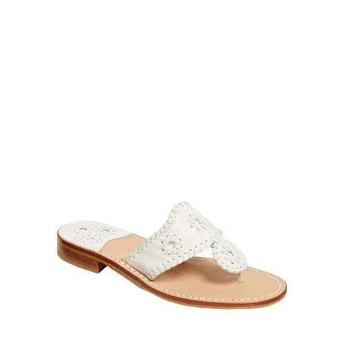 Jack Roger Ladies Slip On White Sandals 1219SN0001100-WHT 3 Jack Roger Ladies Slip On White Sandals 1219SN0001100-WHT