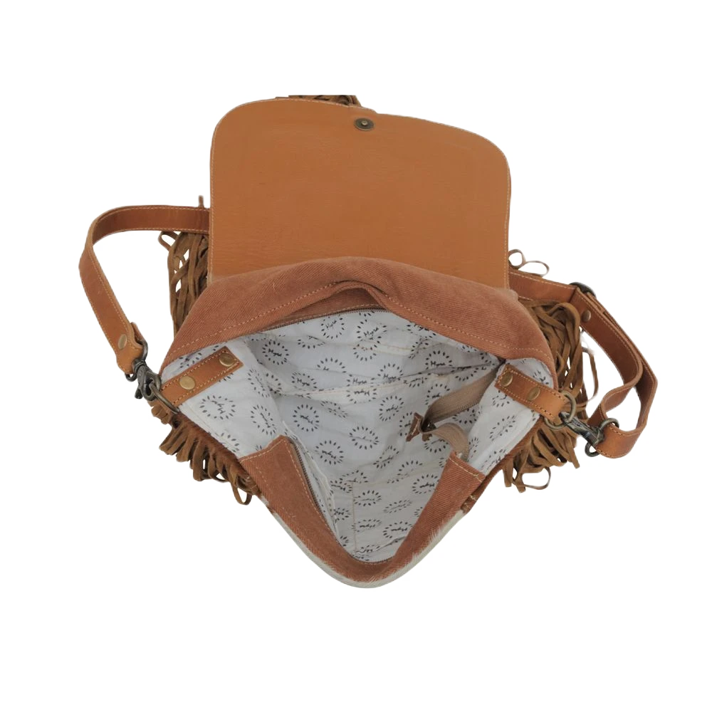 Myra Bag Ladies Blaze Handtooled Hairon Bag S-6220 4 Myra Bag Ladies Blaze Handtooled Hairon Bag S-6220 - Image 2