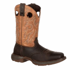 Durango® Men's Western 11" Brown & Tan Saddle Square Toe Boots DB4442