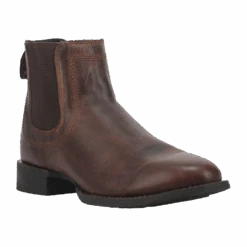 Laredo® Men's Theo Brown Round Toe Western Ankle Booties 62092