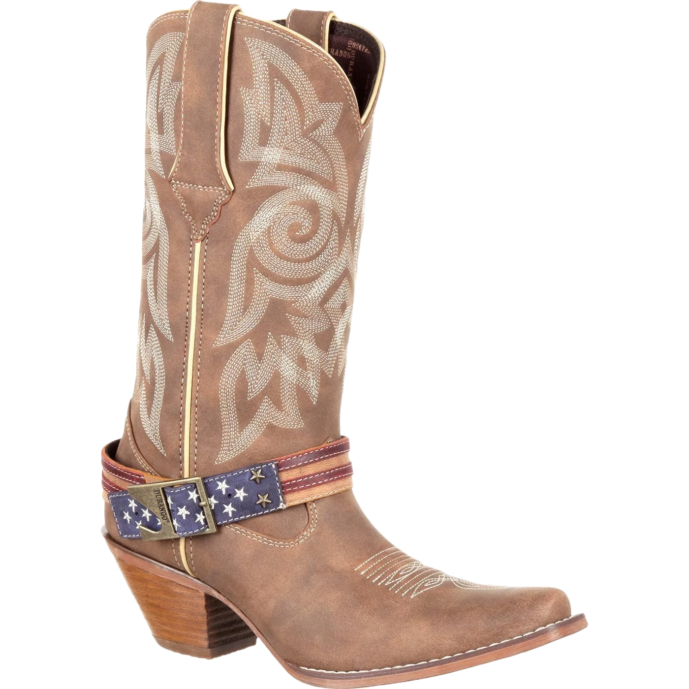 Durango Ladies Khaki Flag Accessory Shank Strap Western Boots DRD0208 3 Durango Ladies Khaki Flag Accessory Shank Strap Western Boots DRD0208