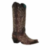Corral Boots Corral Ladies Honey Brown Floral Snip Toe Western Boots Z5016 -Western Cowboy Equipment Myproject 2023 04 26T074836.757