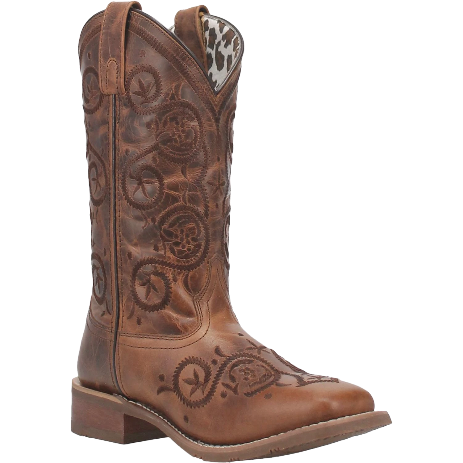 Laredo Ladies Dizzie Brown Square Toe Boots 5863 3 Laredo Ladies Dizzie Brown Square Toe Boots 5863