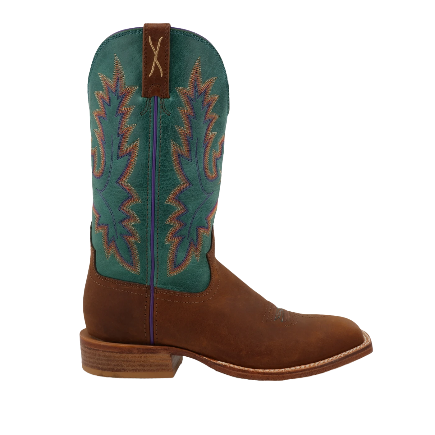 Twisted X Ladies Tech X Cinnamon & Turquoise Square Toe BootsWXTL001 4 Twisted X Ladies Tech X Cinnamon & Turquoise Square Toe BootsWXTL001 - Image 2
