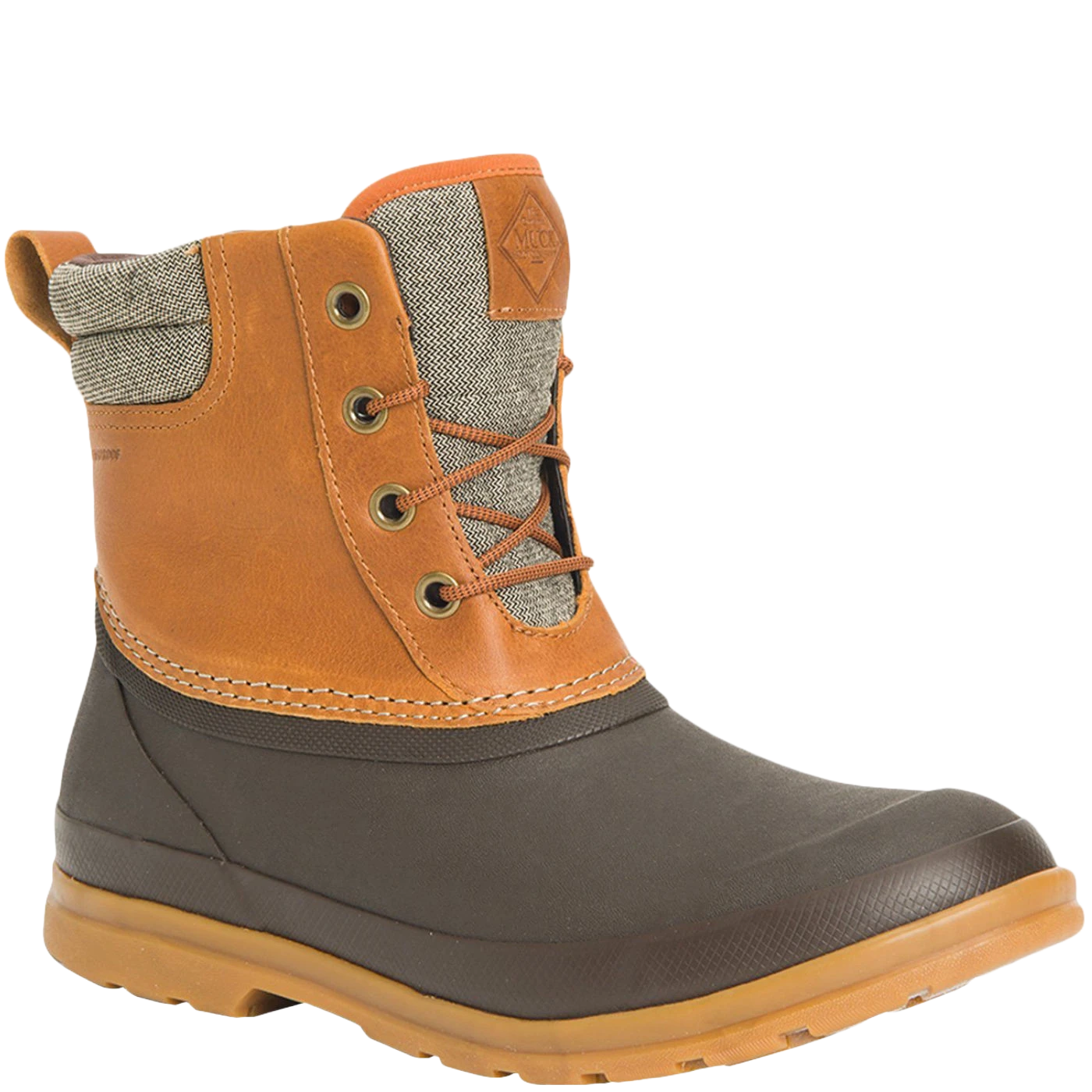 Muck Boot Company Muck Ladies Originals Duck Lace Tan & Brown Waterproof Boots ODLW-902 3 Muck Boot Company Muck Ladies Originals Duck Lace Tan & Brown Waterproof Boots ODLW-902