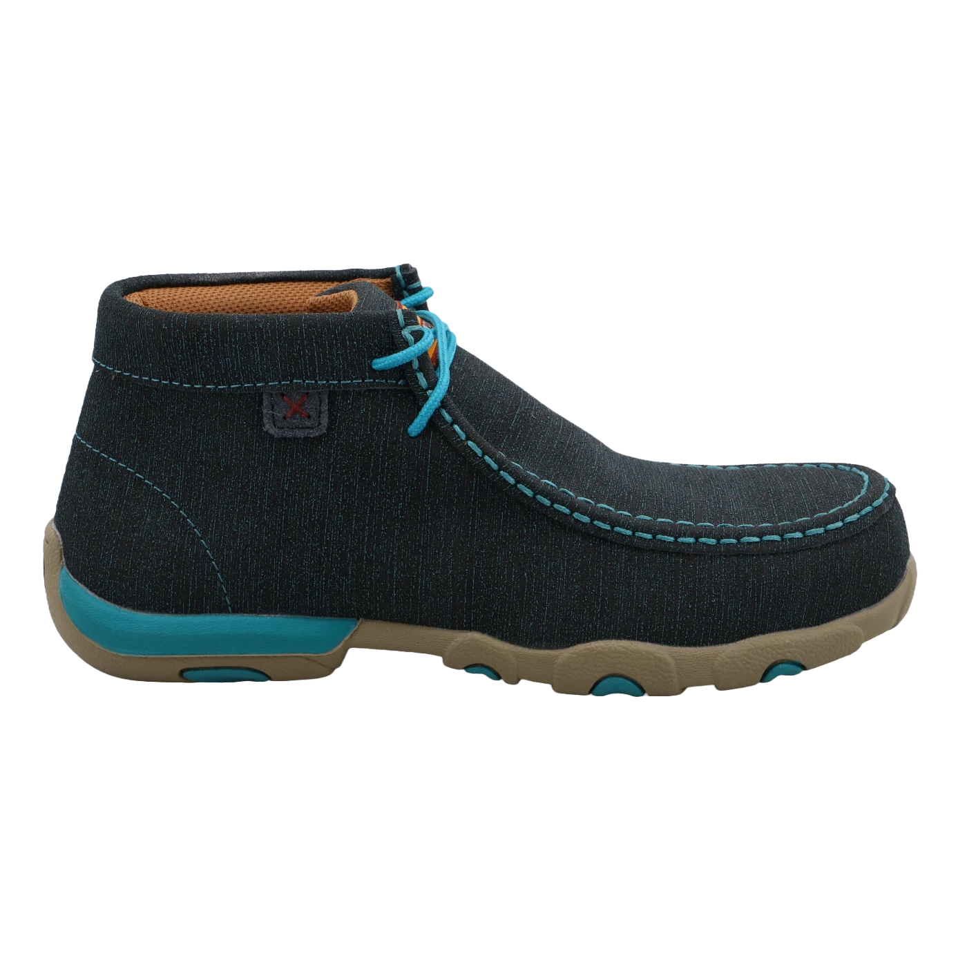 Twisted X Ladies Nano Chukka Dark Teal Driving Moc Shoe WDMNT01 5 Twisted X Ladies Nano Chukka Dark Teal Driving Moc Shoe WDMNT01 - Image 3