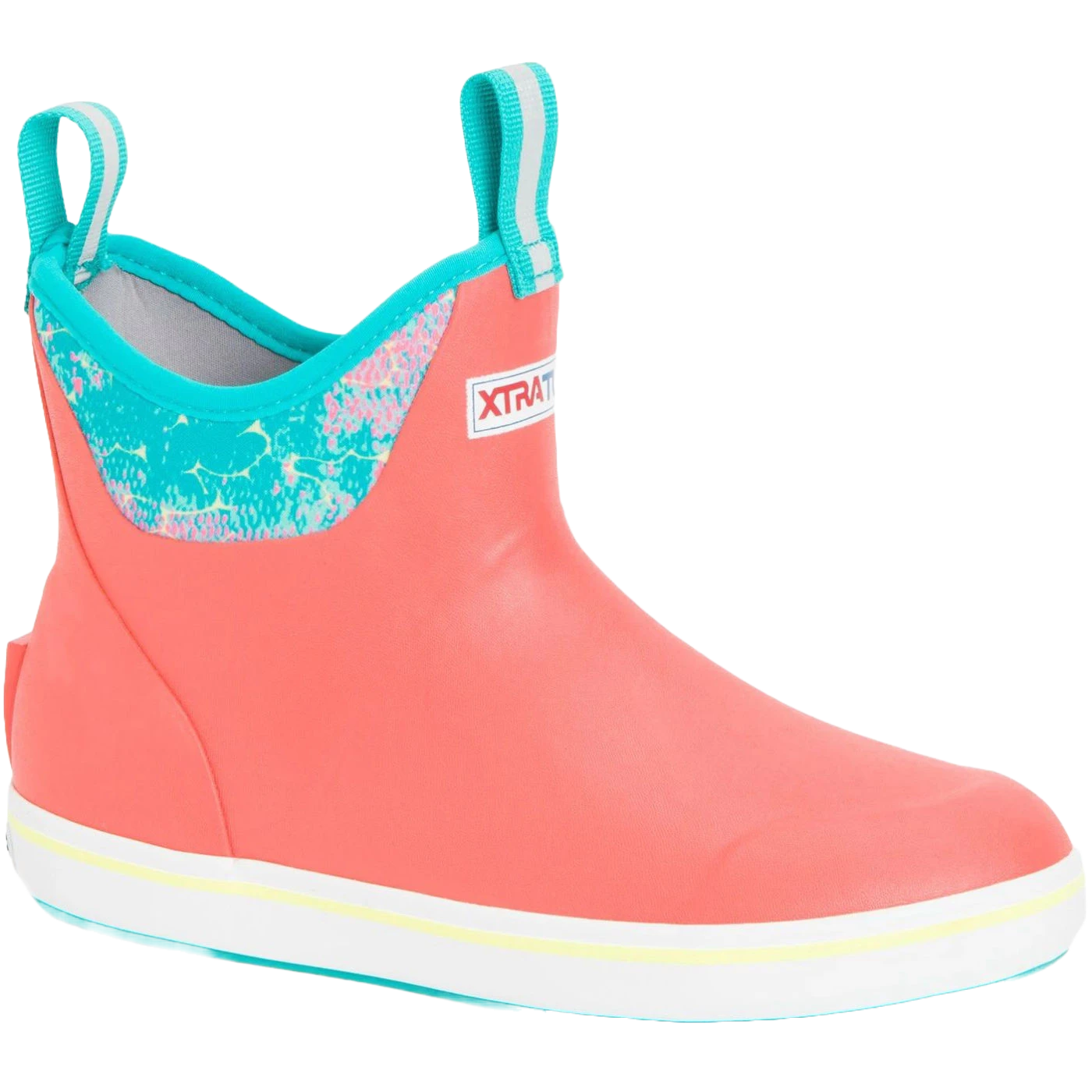 XTRATUF Ladies Coral Ankle Deck Boots XWAB-4CH 3 XTRATUF Ladies Coral Ankle Deck Boots XWAB-4CH