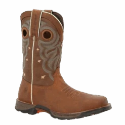 Durango® Maverick™ Ladies 10" Western Rugged Tan Steel Toe Boot DRD0416