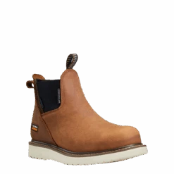 Ariat Ladies Rebar® Wedge Chelsea Aged Honey Composite Round Toe Boots 10042564