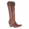 Corral Boots Corral Ladies Cognac Brown Embroidery Tall Leather Boots E1570 -Western Cowboy Equipment Myproject 2023 04 27T142606.904