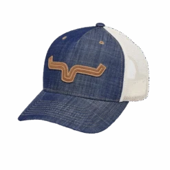 Kimes Ranch® Men's Roped LP Denim Blue Trucker Cap ROPED-DEN