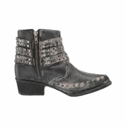 Corral Boots Corral Ladies Black Zipper & Studded Straps Round Toe Booties Q5095 7 Corral Boots Corral Ladies Black Zipper & Studded Straps Round Toe Booties Q5095 -Western Cowboy Equipment Myproject 2023 05 05T131647.253
