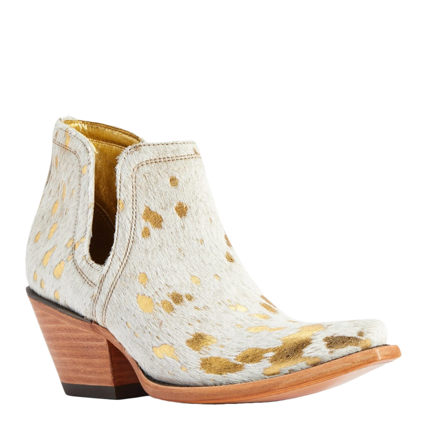 Ariat® Ladies Dixon Haircalf White Metallic Hair On Booties 10041026 3 Ariat® Ladies Dixon Haircalf White Metallic Hair On Booties 10041026