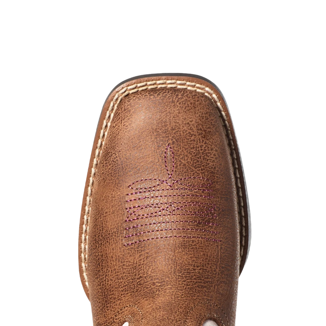 Ariat Youth Girl's Double Kicker Adobe Tan An Pink Boots 10036849 4 Ariat Youth Girl's Double Kicker Adobe Tan An Pink Boots 10036849 - Image 2