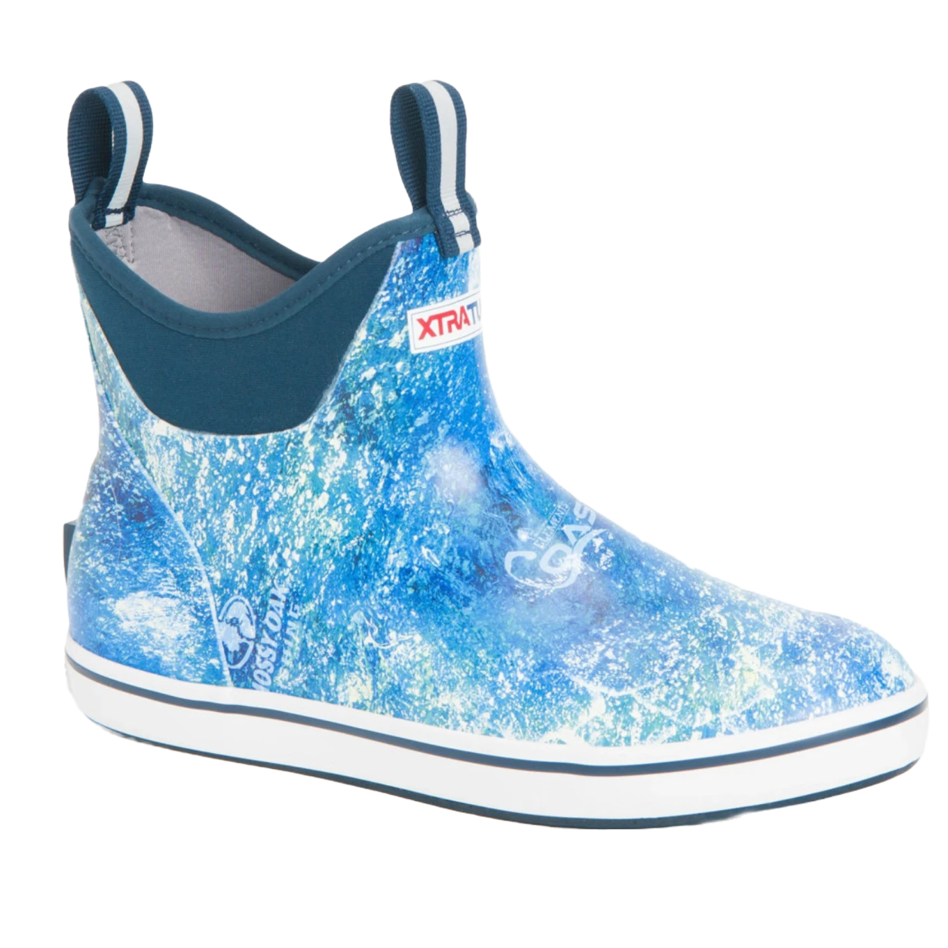 XTRATUF® Men's Mossy Oak 6" Inch Blue Ankle Deck Boots XMABMOC 3 XTRATUF® Men's Mossy Oak 6" Inch Blue Ankle Deck Boots XMABMOC