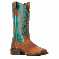 Ariat® Men's Wild Thang Brown & Green Square Toe Boots 10042393