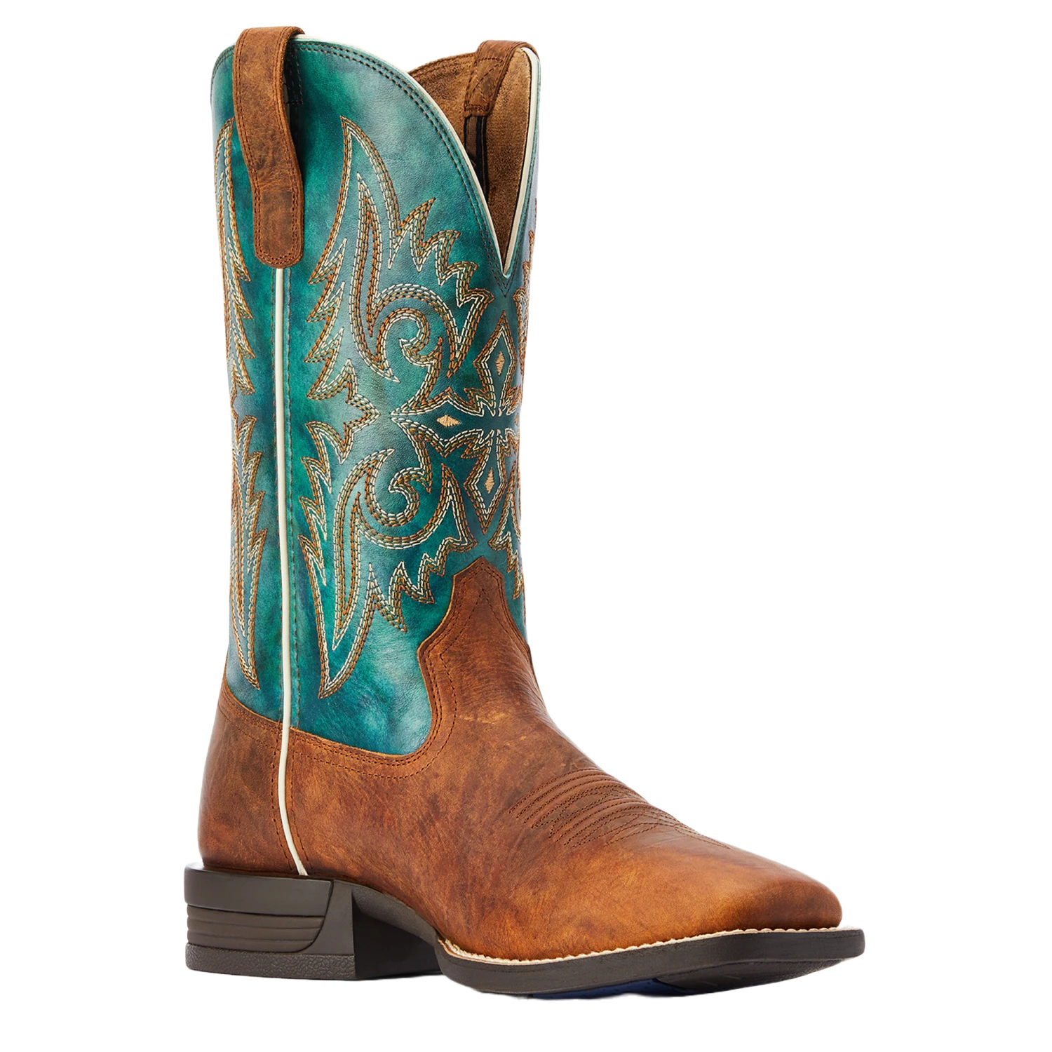 Ariat® Men's Wild Thang Brown & Green Square Toe Boots 10042393 3 Ariat® Men's Wild Thang Brown & Green Square Toe Boots 10042393