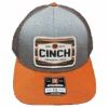 Cinch Men's Grey & Burnt Orange Snapback Patch Trucker Cap MCC0800007 -Western Cowboy Equipment Myproject 2023 05 18T082734.115