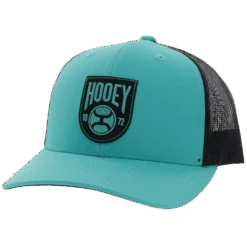 Hooey® Men's Bronx 6-panel Turquoise & Black Trucker Cap 2103T-TQBK
