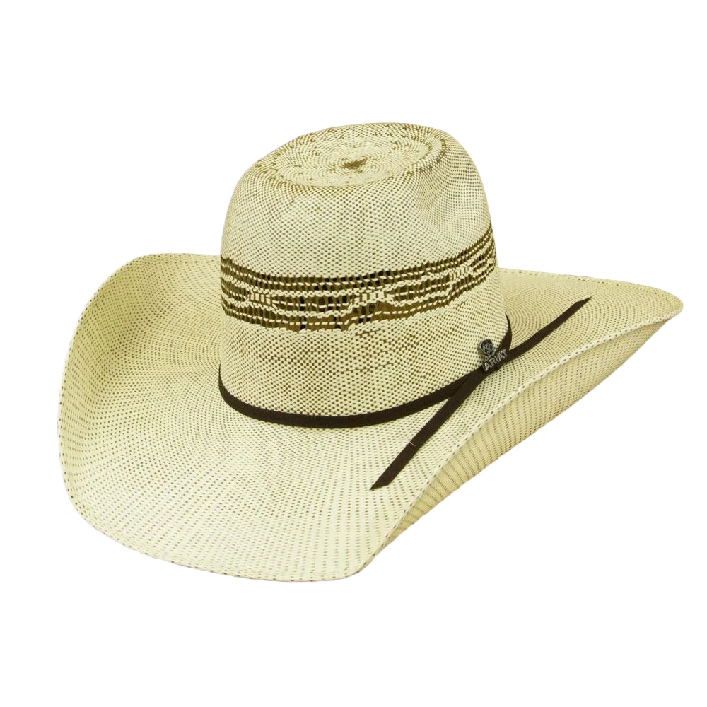 Ariat® Men's Bangora Straw Punchy Cowboy Hat A73164 3 Ariat® Men's Bangora Straw Punchy Cowboy Hat A73164