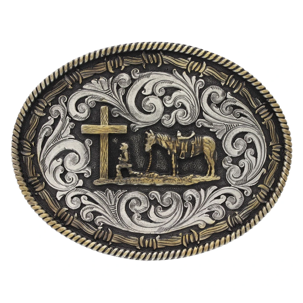 Montana Silversmiths Unisex Two Tone Rope Cowboy Attitude Buckle A543 3 Montana Silversmiths Unisex Two Tone Rope Cowboy Attitude Buckle A543