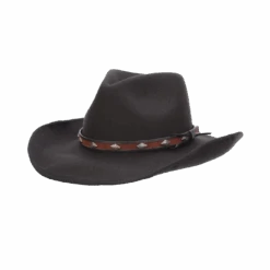 Dorfman Pacific Men's Hutte Provato Knit™ Faux Felt Black Hat WP6-BLK