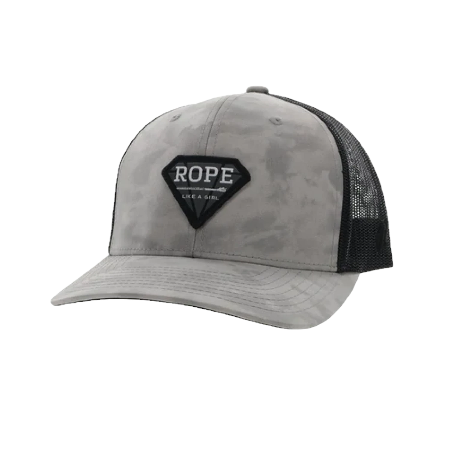 Hooey® Ladies Rope Like A Girl Grey & Black Snapback Hat 2249T-GYBK 3 Hooey® Ladies Rope Like A Girl Grey & Black Snapback Hat 2249T-GYBK