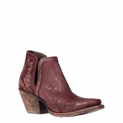 Ariat® Ladies Dixon Weathered Red Western Booties 10038343