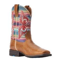 Ariat® Youth Girl's Lonestar Tan & Old Muted Serape Boots 10042595
