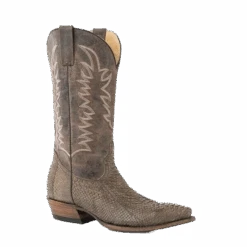 Stetson Men's Tan Python Belly Boots 12-020-6118-4029