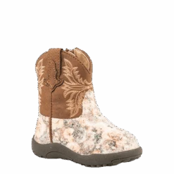 Roper Infants Cowbabies Floral Glitter Western Boots 09-016-1903-2136