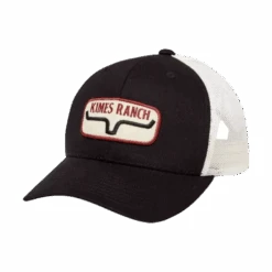Kimes Ranch® Black Rolling Trucker Cap ROLL-BLK