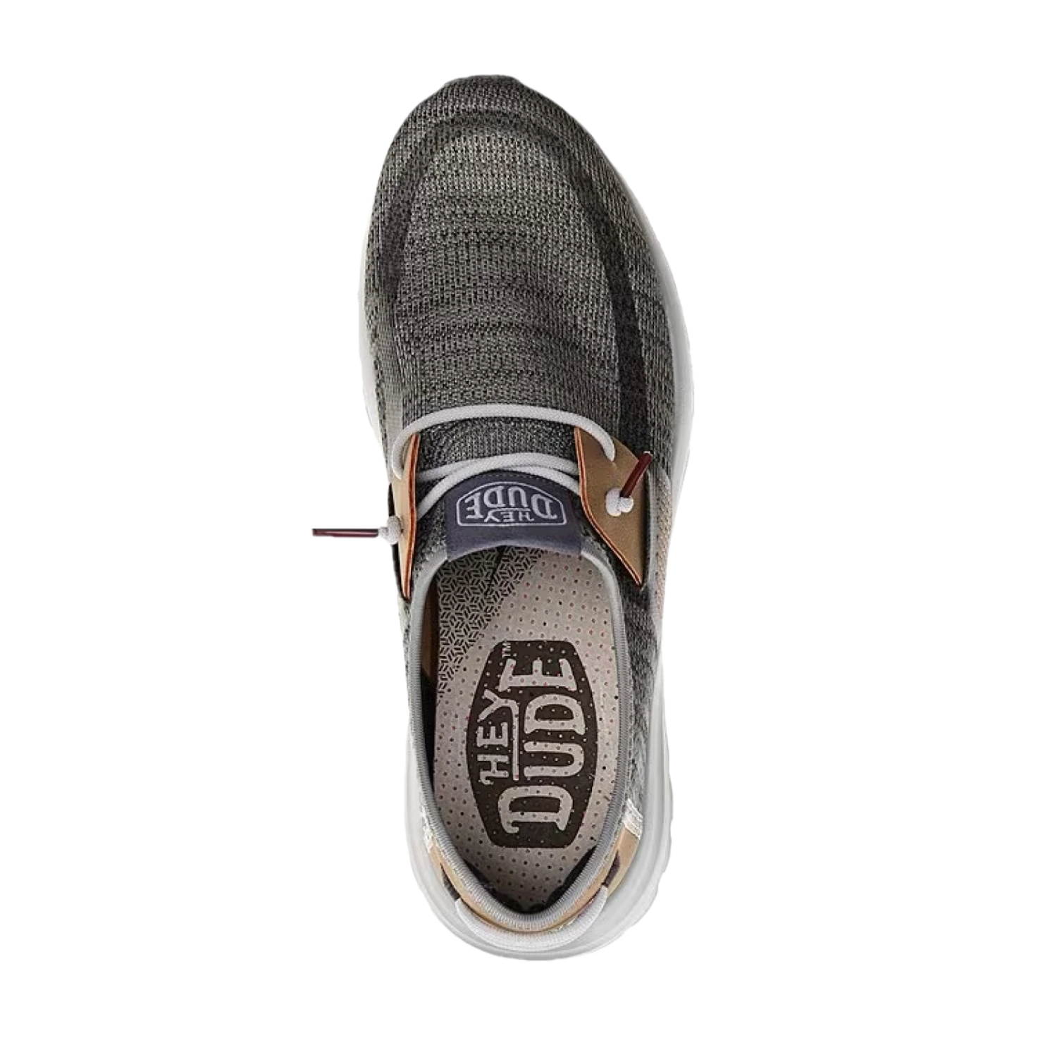 Hey Dude® Wally Men's Sirocco Grey Slip On Sneakerss 40140-1LJ 4 Hey Dude® Wally Men's Sirocco Grey Slip On Sneakerss 40140-1LJ - Image 2
