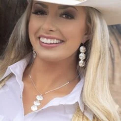 Montana Silversmiths® Hailey's Concho Necklace NC5387 -Western Cowboy Equipment NC5387 mod