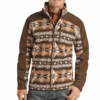 Powder River Outfitters® Men's Aztec Dark Brown Jacket PRMO92RZY6-22 1 Powder River Outfitters® Men's Aztec Dark Brown Jacket PRMO92RZY6-22 -Western Cowboy Equipment PRMO92RZY61
