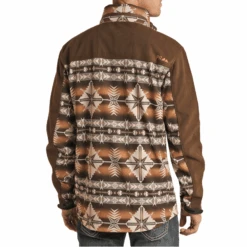 Powder River Outfitters® Men's Aztec Dark Brown Jacket PRMO92RZY6-22 -Western Cowboy Equipment PRMO92RZY62