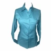 Panhandle® Ladies Solid Turquoise Snap Button Down Shirt PSWSOSR0LT-86 -Western Cowboy Equipment PSWSOSR0LT 86a