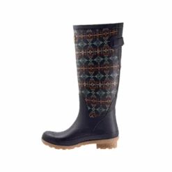 Pendleton® Ladies Diamond Peak Navy Tall Rubber Boots PW2264-410 10 Pendleton® Ladies Diamond Peak Navy Tall Rubber Boots PW2264-410 -Western Cowboy Equipment PW2264 410c
