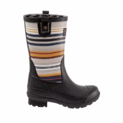 Pendleton® Ladies Bridger Stripe Black Mid Rain Boots PW2280-001 -Western Cowboy Equipment PW2280 001