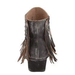 Circle G By Corral Ladies Black Studs & Fringe Booties Q5089 -Western Cowboy Equipment Q5089 3