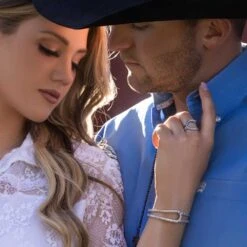 Montana Silversmiths® In Step Crystal Open Ring RG5356 -Western Cowboy Equipment RG5356 mod